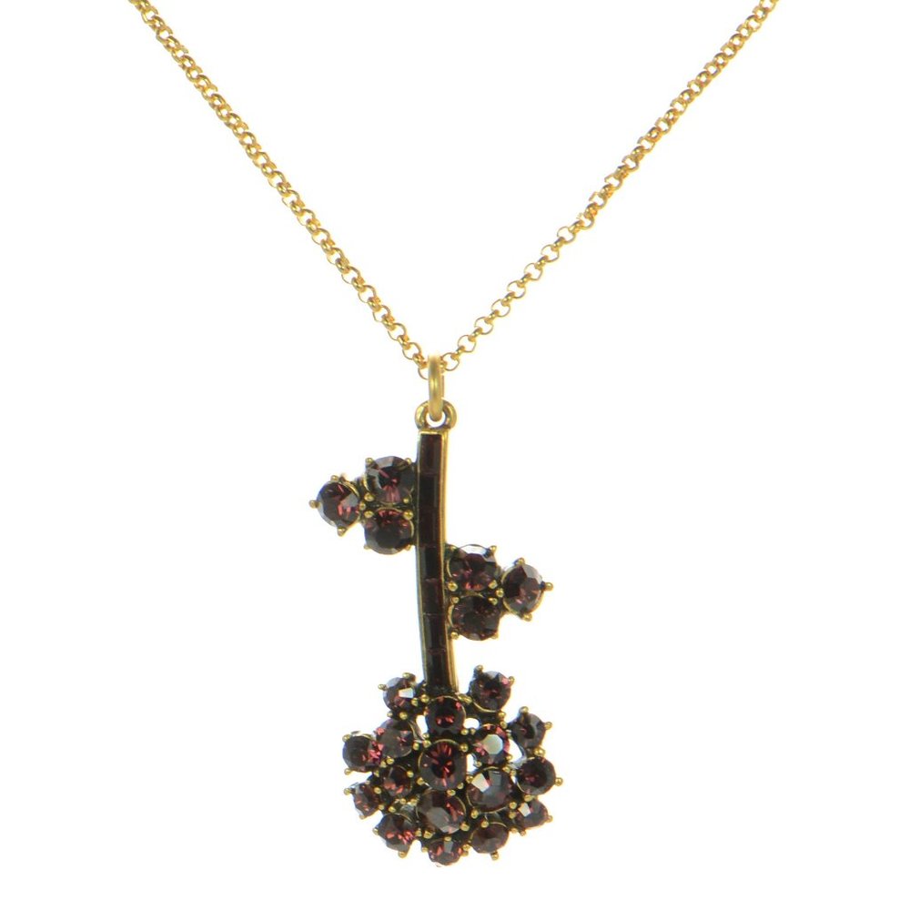 Oscar de la Renta Crystal Flower Necklace